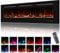 Oxhark Flame Elektrokamin Wandmontage, 13 Farbmodi LED flammeneffekt, 127 cm Kamin Heizung Glas-Touchscreen und Fernbedienung,1500W(50)