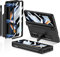 KumWum Coque Z Fold 4, Coque Compatible avec Samsung Fold 4 Cover avec Porte-Stylet Housse Pliante avec Protecteur d'écran et Etui à Charnière avec Béquille pour Samsung Galaxy Z Fold 4 - Noir