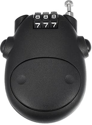 X AUTOHAUX Motorradhelm Schloss 3-Ziffern Sicherheit Schwarz 1pc