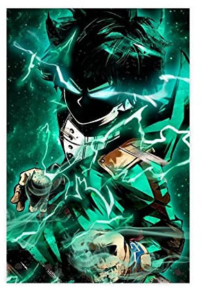 My Hero Academia Poster All The Characters Poster (15) Leinwandposter Schlafzimmer Dekor Sport Landschaft Büro Zimmer Dekor Geschenk Rahmen Stil 12x18inch (30x45cm)