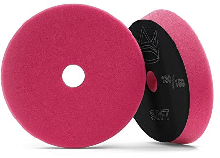 Royal Pads AIR Soft Polierpad (Ø 125mm) - Premium Polierschwamm für Exzenter & Rotations Poliermaschine - Auto polieren, Schleifen, wachsen, Wachs Klett Schwamm Pad | 1 STK.