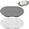 2PCS Silicone Soap Dish, Anti-Slip Soap Holder Flexible, Non-slip and Portable Shower Soap Box, Self Draining Shower Soap Dish for Shower, Bathroom, Kitchen Sponges, Easy Cleaning