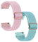Polyjoy 2 Stück Kinder Nylon Armbänder kompatibel mit Anio 5/Anio 6 Armband, Weiches, dehnbares Mädchen Jungen Ersatzbänder für Anio 5/Anio 6-Rosa+Wasserblau