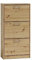 VBChome Schuhschränke 60 x 28 x 116 cm Eiche Artisan Schuh-Organizer Griffe Holzähnlich Holzwerkstoff Schuhaufbewahrung Klappfächern Schuhregal Schuhkipper Schuhkommode Diele Flur Eiche Artisan