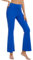 adorence Pantaloni Yoga Donna High Waist, Pantaloni a Zampa Donna Eleganti, Flare Leggings Elasticizzati per Fitness e Casual - Blu Reale,3XL