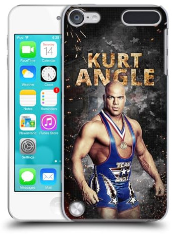 Head Case Designs Offizielle WWE Led Bild Kurt Angle Harte Rueckseiten Handyhülle Hülle Huelle kompatibel mit Apple iPod Touch 5G 5th Gen