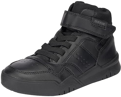 Geox Boys J Perth Boy F Sneaker, Black, 6 UK