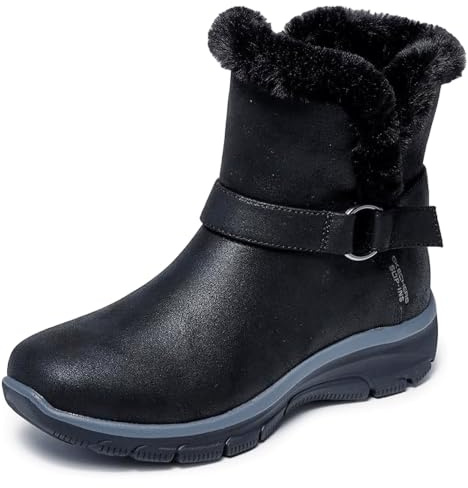 Skechers Easy Going Dreamers Move Stivali Neri Da Donna In Tessuto - EUR 36