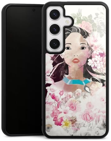 DeinDesign Gallery Case kompatibel mit Samsung Galaxy S24 Handyhülle 9H Gehärtetes Glas Rückseite Hülle Pocahontas Disney Offizielles Lizenzprodukt