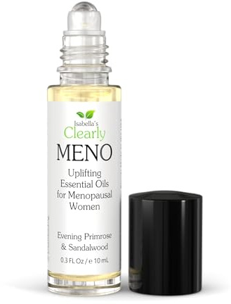 MENO Essential Oil Roll-On für Frauen | Natürliche Aromatherapie für Stimmung, Antrieb und Balance mit Nachtkerzenöl, Muskatellersalbei, Sandelholz und Leinsamen