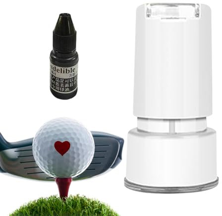 lyanny Golfball-Stempel, Golfball-Markierungsset, Personalisiert Golfball Markierer Schablone Mit Tinte, Tragbares schnell trocknende Golfball-Marker-Stempel
