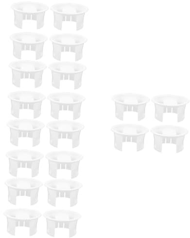 Amosfun 20 STK Wasserkocher Deckel dosenverschluss dosendeckel tankdeckel Kleiner Krugdeckel Deckel Einer Eisteekanne Wasserkrug verschleißfester Kannendeckel Multifunktionskrugdeckel Weiß