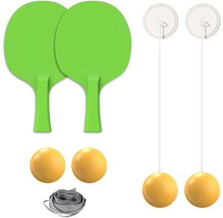 Lightweight Table Tennis Exerciser, Safety Parent-Child Game Exerciser, Portable Training Tool, Table Tennis Practice Set, Portable Table Tennis Trainer, for Kids Children Boys Girls