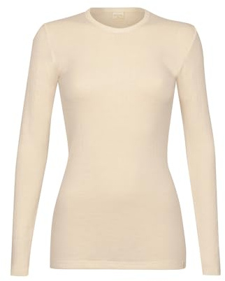 Dilling Damen Merinowolle Langarmshirt 8x1 Rib Baselayer temperaturregulierend atmungsaktiv