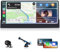 10,26 Pulgadas Pantalla Coche de Carplay Android Auto Inalambrico, Radio Coche Bluetooth con Cámara Trasera 1080P HD Navegación GPS/Mirror Link/Control por Voz/FM/AUX