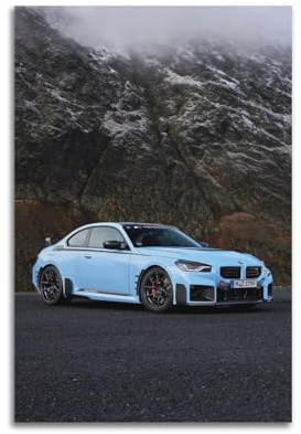 Super Car Poster M2 Rennwagen Sport Auto Dekorative Malerei Leinwand Kunst Bild 30 x 45 cm