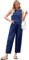 SotRong Tenue d'été 2 pièces vichy pour femme, coupe décontractée, motif carreaux, ensemble de vêtements de loisirs sans manches et col rond, pantalon court à taille haute élastique, ensemble assorti