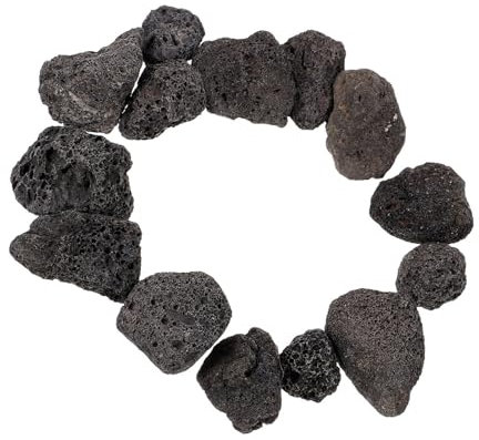 ZYLAXENA Aquarium Deko Steine 300 g Aquarium-Lavasteine-Set, Schwarze Vulkangesteine, natürliche Lava-Kieselsteine, Pflanzgefäß, Natursteine, Kamine, Feuerstellen, Pflanzen Dekosteine FüR Vasen