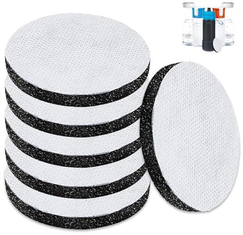 MicroDisc Water Filter Discs for Brita Fill & Go Water Filter Bottles, Micro Disc Filter Replacement, Reduce Chlorine, Microparticles and Other Impurities, 6 Pack