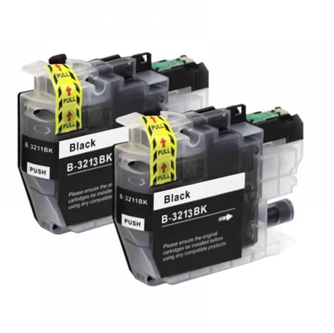 CbErFVK Kompatibel mit Coters LC3213XL-Druckern DCP-J772DW DCP-J774DW MFC-J890DW MFC-J895DW und mehr(2BK)