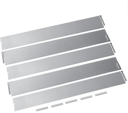 Meister Rasenkante - 5 STK - 1 m lang & 13 cm hoch - Verzinkter Stahl - Einfache Steckmontage - Formbar & langlebig - Ideal zur Beetbegrenzung & Wurzelsperre/Beeteinfassung/Beetumrandung / 9957600