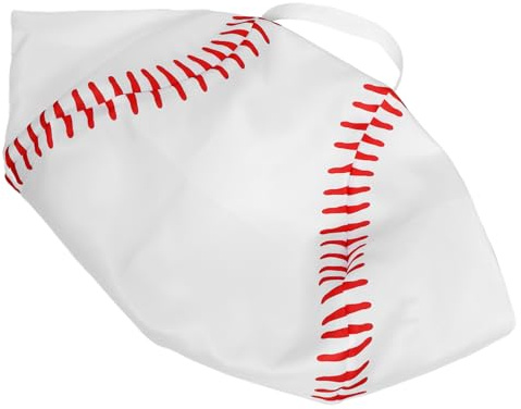 DECORNIJIA Stuffed Animal Bean Bag Chair Cover Baseball Print Dual Function Toy Storage Bag and Cozy Seating for Boy Girl and Spacious Organizer for Indoor Use