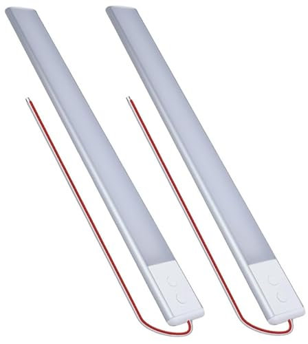 2 Stück Led Lampen Wohnmobil, 12V Led Lampe Wohnmobil mit Schalter, Dimmbar Wohnmobilbeleuchtung Led Leiste, Auto Dach Beleuchtung Lampe für Wohnwagen Camper LKW