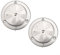2-teiliges verstellbares Edelstahl-Lüftungsgitter-Set für Grills und Smoker, verbessert die Luftstromkontrolle (9,5 cm)