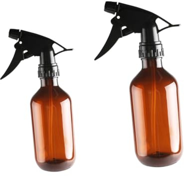 SUPVOX 2 STÜCK Teiliges Sprühflaschen Braun und Leichter PE Wassersprüher mit Druckfunktion Auslaufsicher Vielseitig für Pflanzenbewässerung und Friseurbedarf Geeignet
