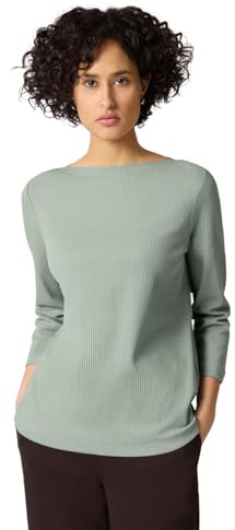 Street One Shirt in Rippstruktur Dark Mint Green 40