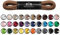 Mount Swiss Luxury Schuhbänder I Wasserabweisende und reißfeste Schnürsenkel rund ø 2-3 mm aus feiner Baumwolle/gewachst Farbe: Ginger, Länge: 80 cm