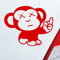 Hellweg Druckerei Affe Mittelfinger Fun Tier Motorrad Monkey Ape Auto Aufkleber Sticker Heckscheibenaufkleber