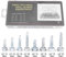 200Pcs Viti Autofilettanti Durevoli, Viti A Testa Esagonale Con Viti Autoperforanti Kit di Assortimento Con Punta per Trapano, kit assortimento hardware di bulloni in metallo autofilettante