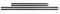 Baguette de protection de porte latérale pour Renault Megane 2016-2025, en aluminium, noir, 4 pièces