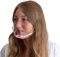 DECADE® Plastik Maske Schwarz/Weiss - Kinn Maske Visier - Mund Nasen Abdeckung transparent durchsichtig PVC Gesichtsschutz Plastik-Glas(Pink)