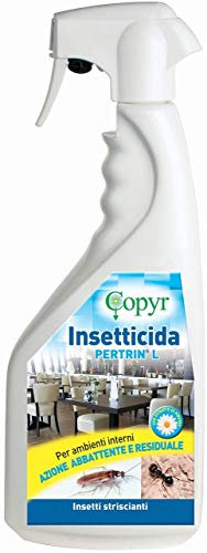 COPYR | Insetticida residuale Pertrin L Copyr per formiche, ragni, pulci, acari, zanzare, scarafaggi - flac. con trig. 1 LT x 3 pezzi