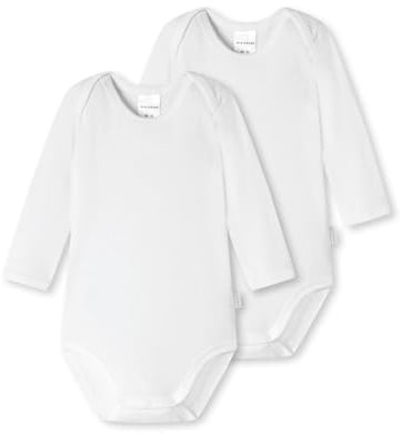Schiesser unisex - bebis Baby 0/0 Arm Bodies 2 Pack Bebisar och småbarn – underkläder