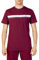 Sergio Tacchini Herren T-Shirt Homme Stripe A Tshirt, Weinrot, L