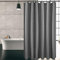 KIPIDA Duschvorhang Textil, Anti-Schimmel, Wasserdichter, Waschbar Anti-Bakteriell Stoff Polyester Badewanne Vorhang mit 8 Duschvorhängeringen