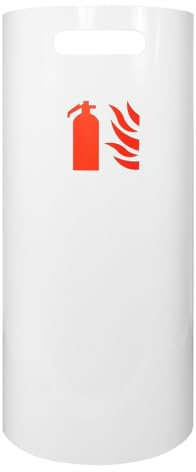 Dönges Cache extincteur design support mural housse de protection pour extincteur rangement pour extincteur couleur blanc RAL 9010