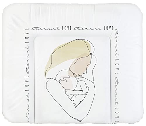 Rotho Babydesign Wickelauflage Breit, Line-Art Eternal Love