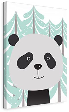 ecowalls Bilder Babyzimmer - Vlies Leinwandbild für Mädchen und Jungen - Leinwand Bilder - Wandbilder Kinderzimmer, Schlafzimmer Deko - 110x80 cm