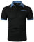 T-Shirt Hemden Tops Männer Regular Fit Hemd Adrette Kleidung Hemden Arbeit Outdoor Sport Golf Tennis (S,7Schwarz)