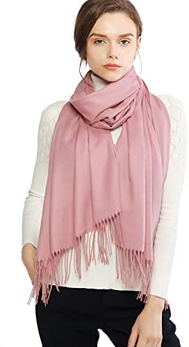 RIIQIICHY Sciarpa Scialle Donna Stola Invernale Pashmina Elegante Cerimonia Con Frange