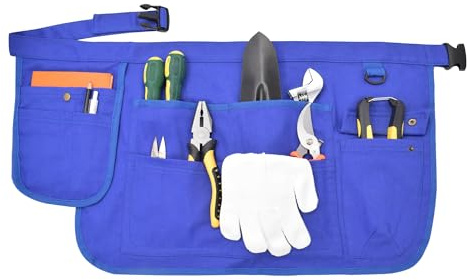 Nanxson Canvas Gardening Apron for Women Men, Garden Tool Belt | Waist Tool Apron with Multi Pockets, ideal for Gardeners, Woodworkers and Cleaners