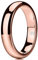 Three Keys Jewelry Women Wedding Bands 4mm Rose Gold Tungsten Carbide Ring with Jewels Domed Polished Infinity Unique for Her size 6.5