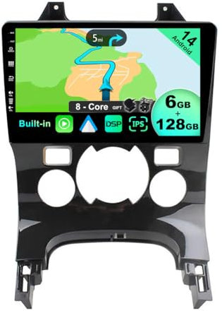 BXLIYER - 6G+128G - Android 14 IPS Autoradio Pour Peugeot 3008 (2013-2018) - Sans fil Carplay + Android Auto - LED Caméra + MIC - 2 Din 9 Pouce - DSP Dab Volant 360-Caméra Fast-boot WIFI AHD Bluetooth