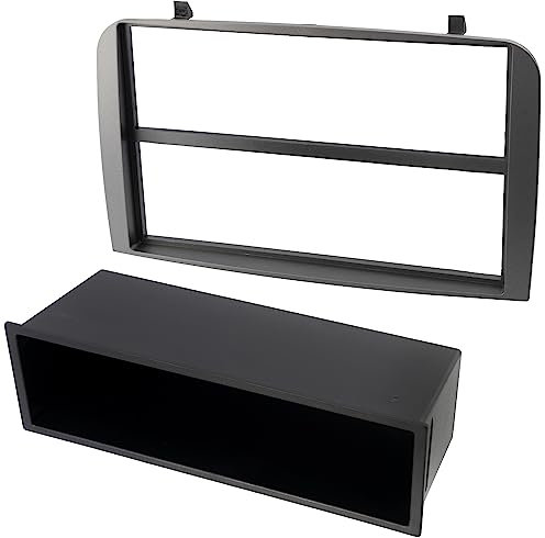 AERZETIX - C11549 - Cadre/façade/Adaptateur 2 ISO pour autoradio de Voiture - Moulage/Cache en Plastique - Compatible avec Alfa Romeo 147 2005+, GT 2005+