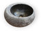 Kinaree Lavabo de piedra natural de mármol negro – 40 cm – Lavabo – Mármol negro con borde redondeado