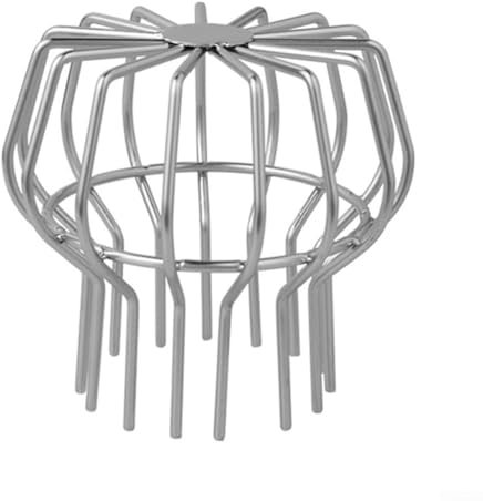 Rostfreier Dachrinnenschutz, runde Dachablauf-Entwässerungsgrabe, Anti-Blockierkappe, Netzabdeckung, Laubsieb, Dachrinnen-Sieb, Fallrohrabdeckungen (110 mm)